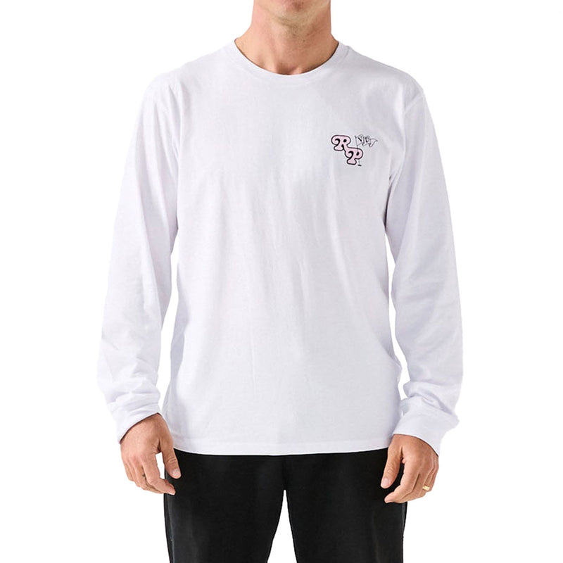 Rivvia Floral Pursuit Long Sleeve T-Shirt - White