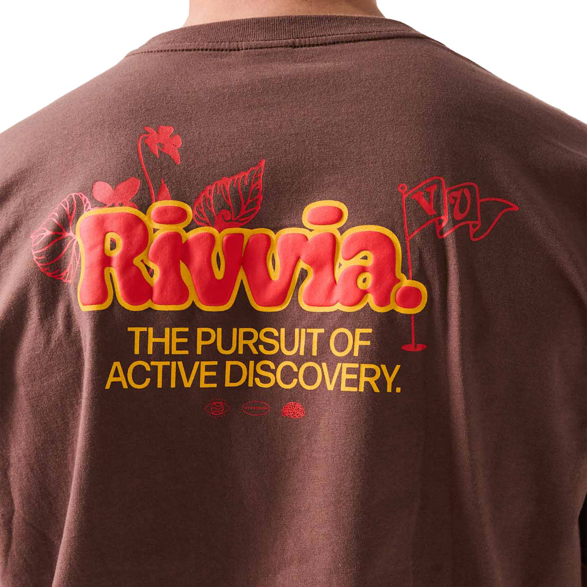 Rivvia Floral Pursuit T-Shirt - Brown image 4