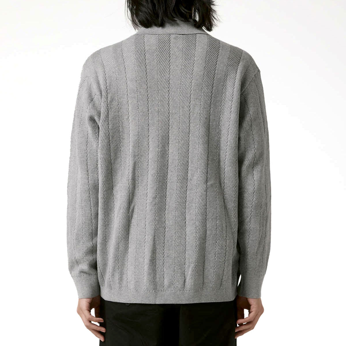 Former Ag Long Sleeve Polo Shirt - Grey image 2