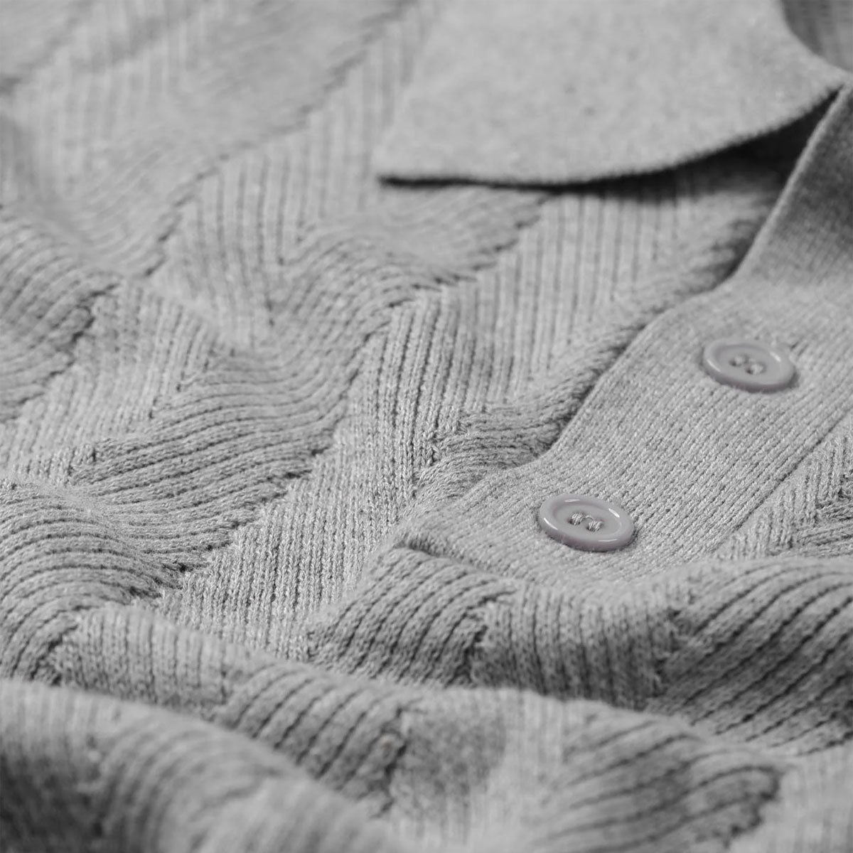 Former Ag Long Sleeve Polo Shirt - Grey image 4