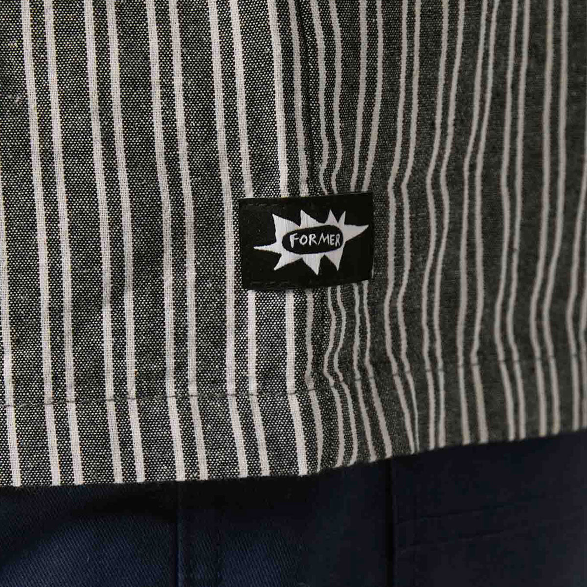Former Reynolds Stripe Shirt - Black image 5