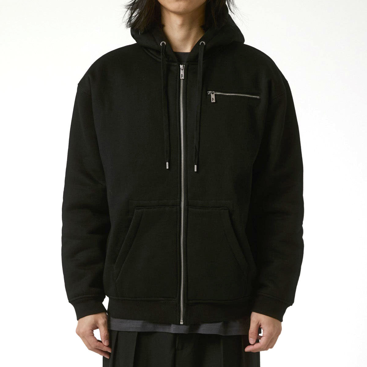 Former Ca Lined Zip Up Hoodie - Black image 1