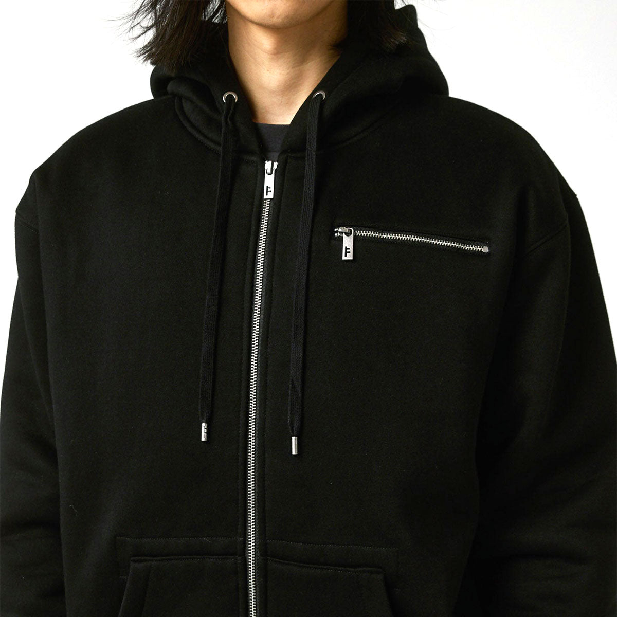 Former Ca Lined Zip Up Hoodie - Black image 3
