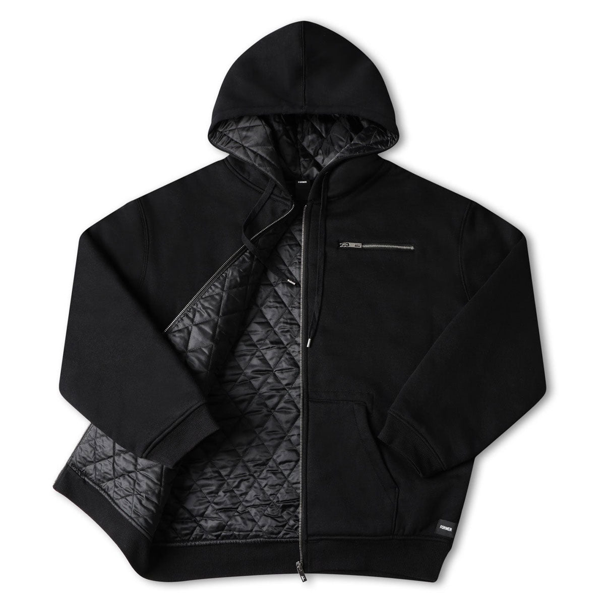 Former Ca Lined Zip Up Hoodie - Black image 6