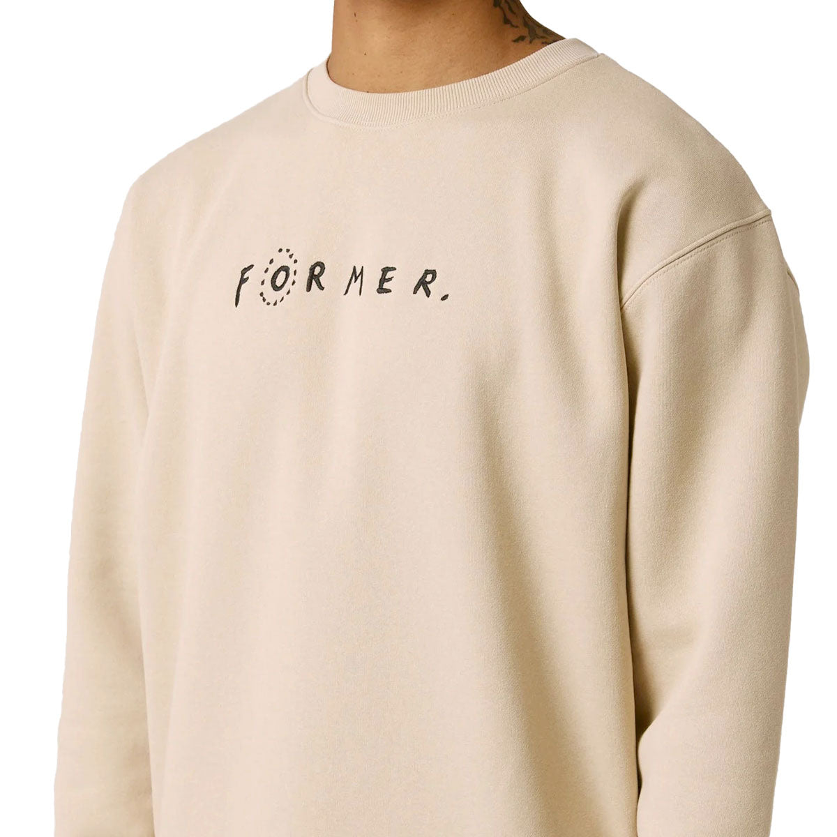 Former Skittish Crew Sweatshirt - Bone image 3