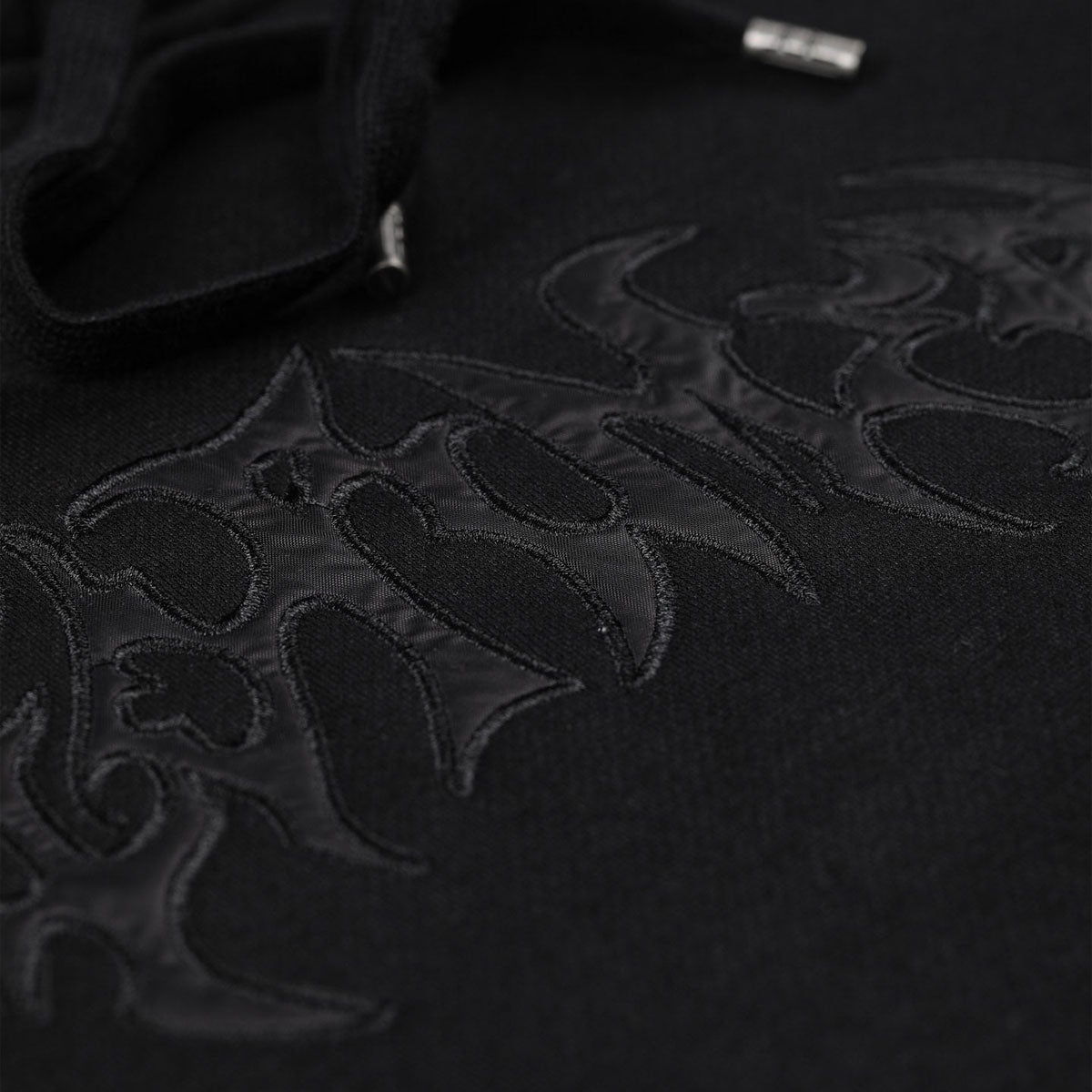 Former Puncture Satin Hoodie - Black image 3