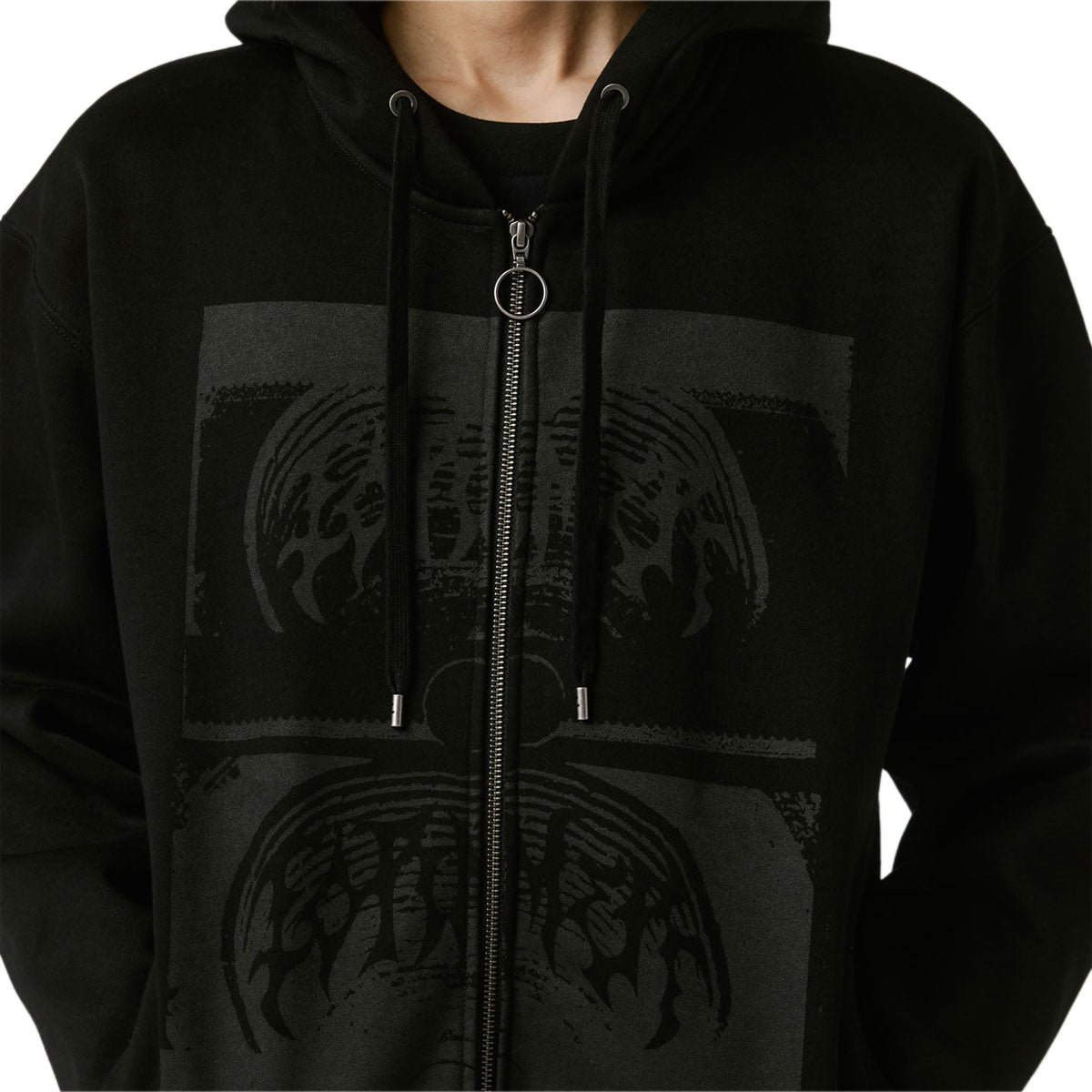 Former Complicrux Zip Up Hoodie - Worn Black image 3