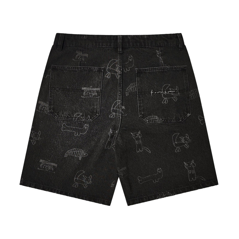 Former Reynolds Yardage Denim 21 Walk Shorts - Washed Black