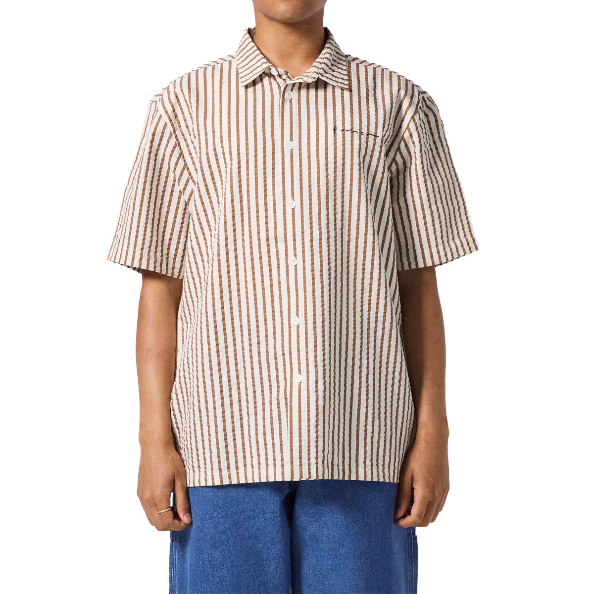 Former Vivian Seersucker Shirt - Copper image 1