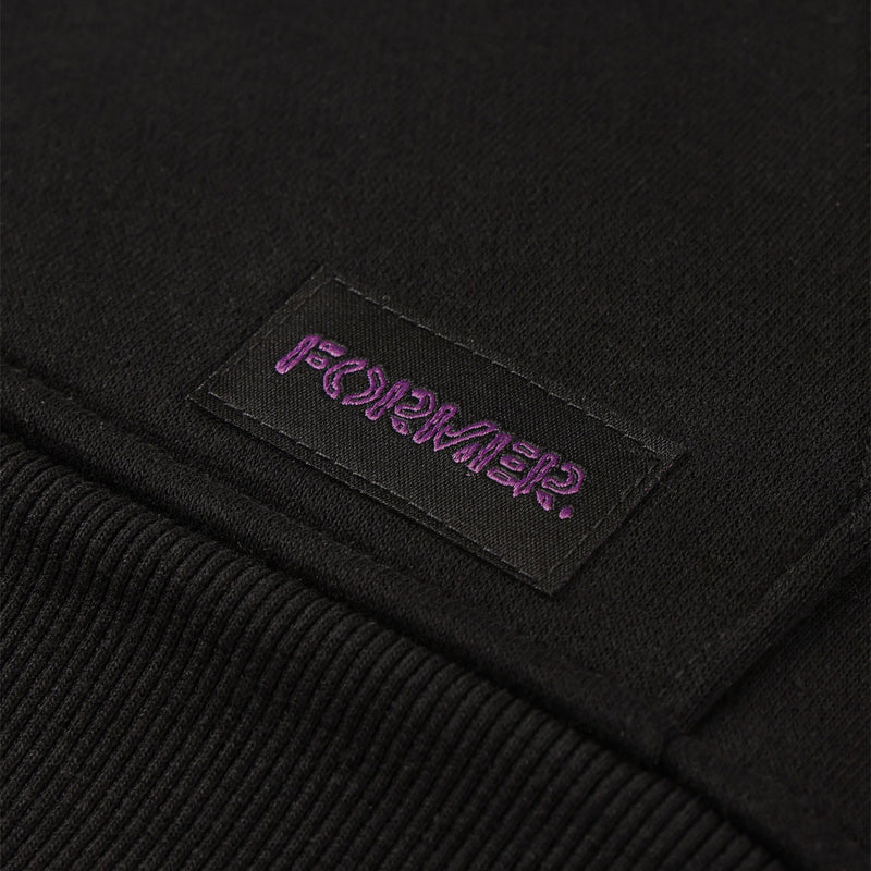 Former Global Mind Lined Zip Up Hoodie - Black