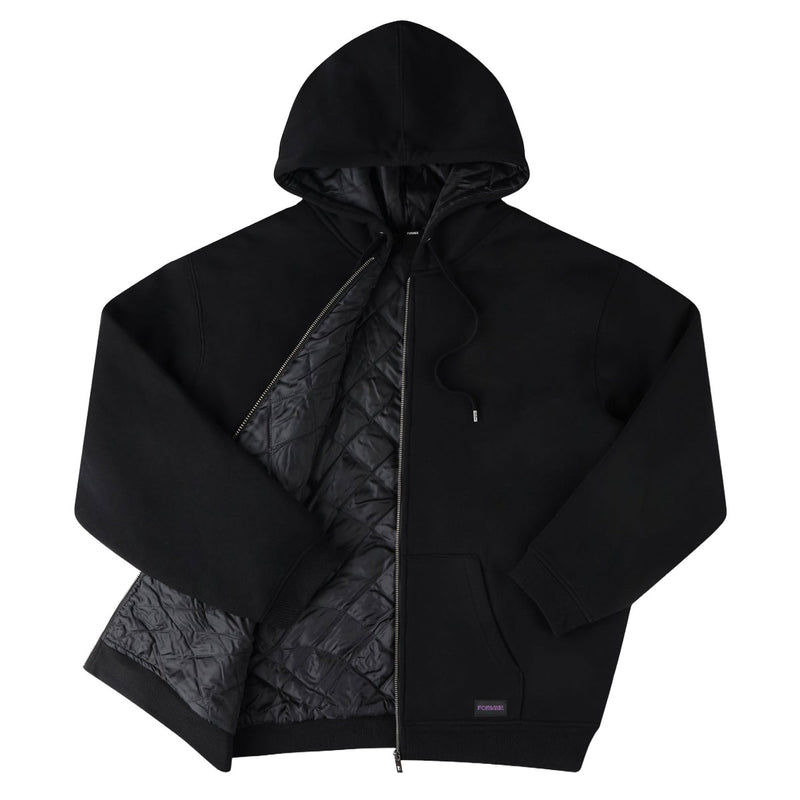 Former Global Mind Lined Zip Up Hoodie - Black
