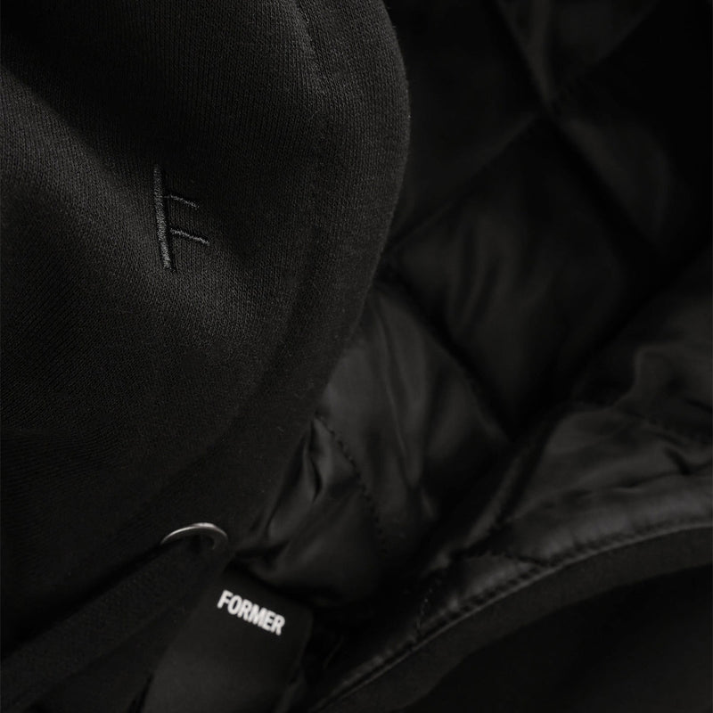 Former Global Mind Lined Zip Up Hoodie - Black