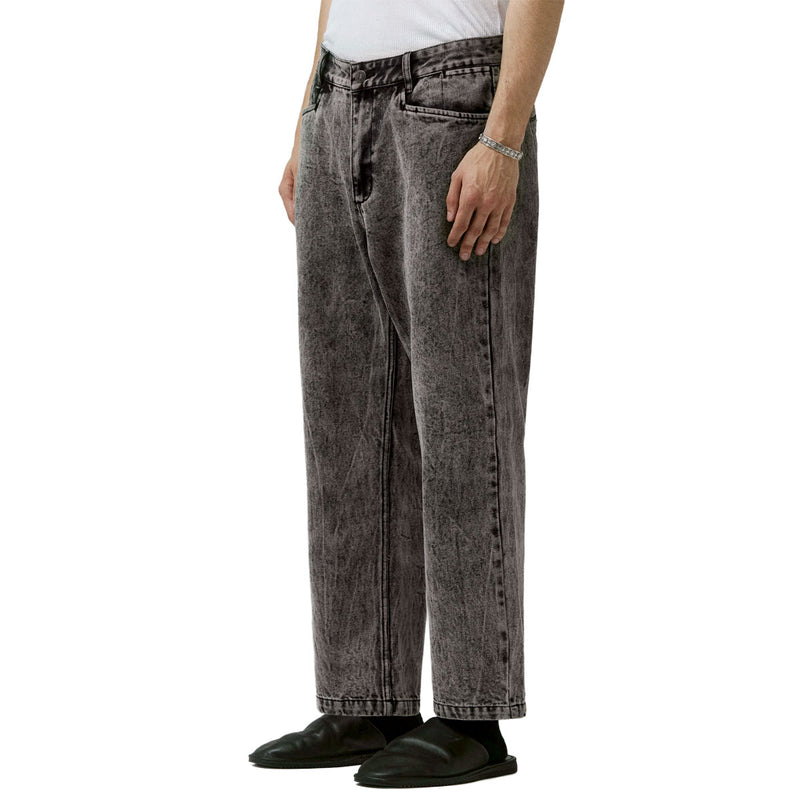 Former AG Acid Denim Pants - Black