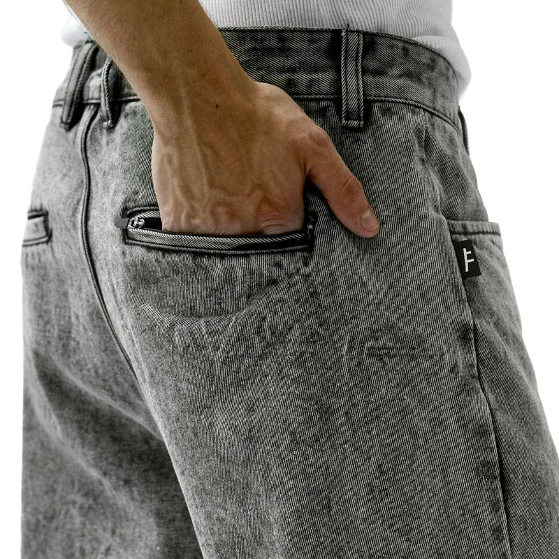 Former AG Acid Denim Pants - Black
