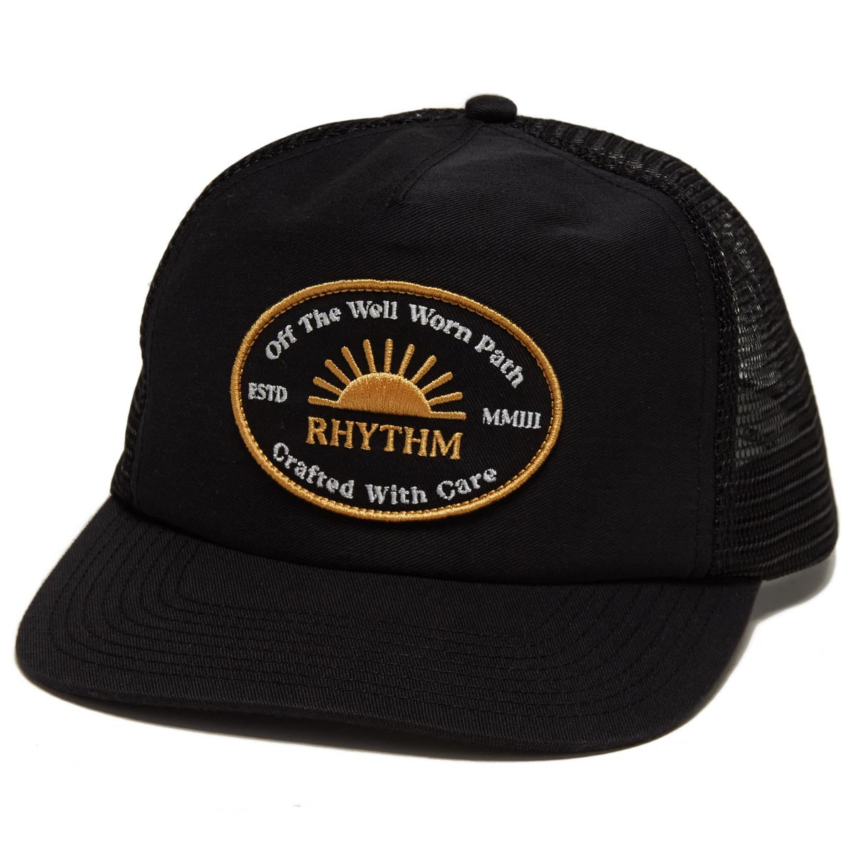 Rhythm Worn Path Trucker Hat - Black image 1