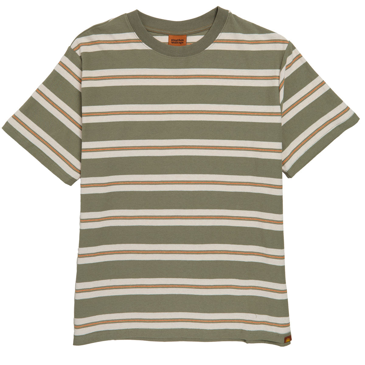 Rhythm Vintage Stripe T-Shirt - Olive image 1