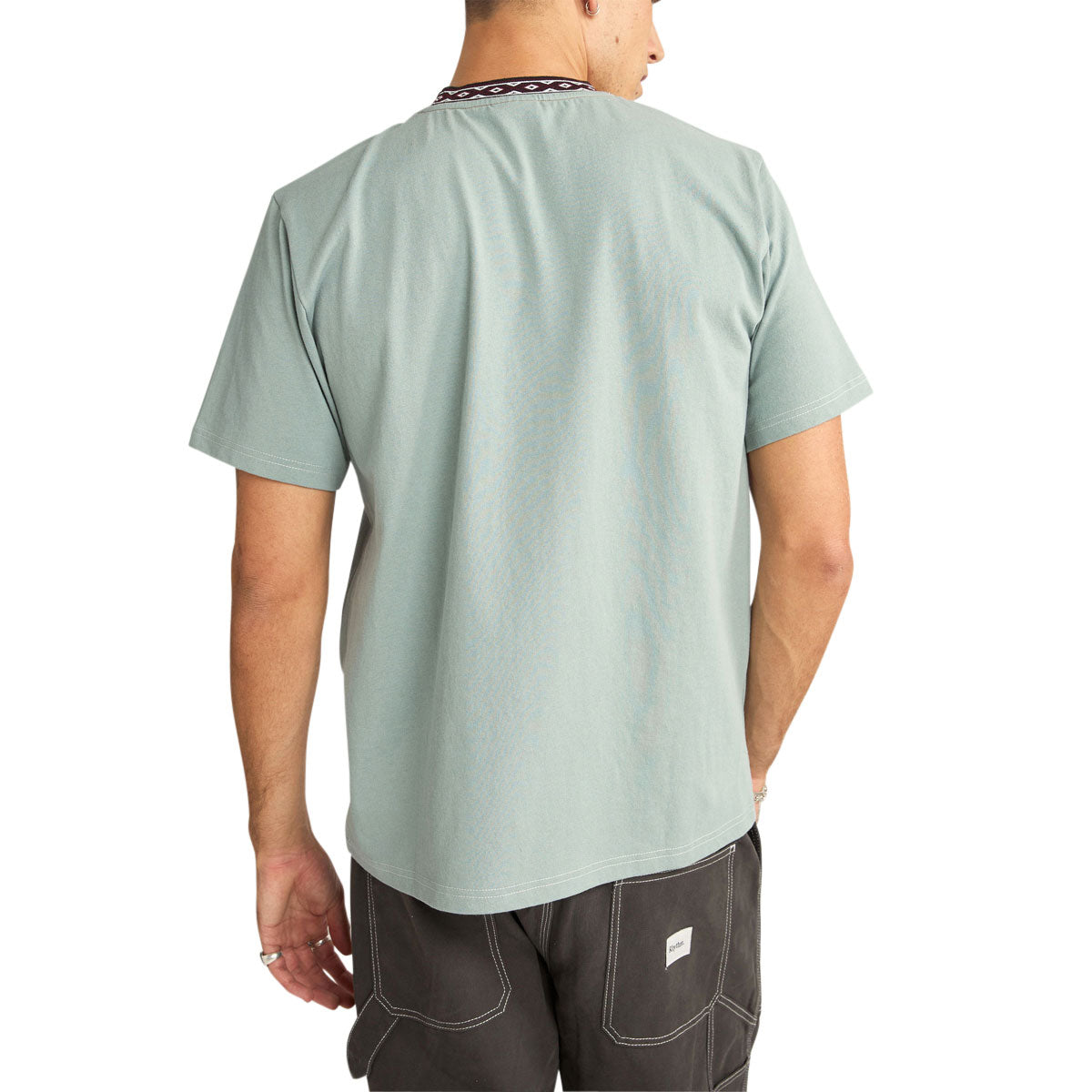 Rhythm Contrast Neckband T-Shirt - Teal image 3
