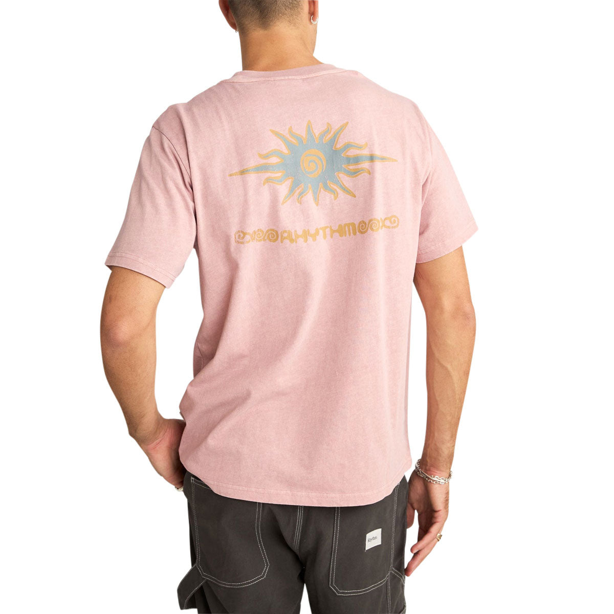 Rhythm Flame Printed Vintage T-Shirt - Mauve image 3