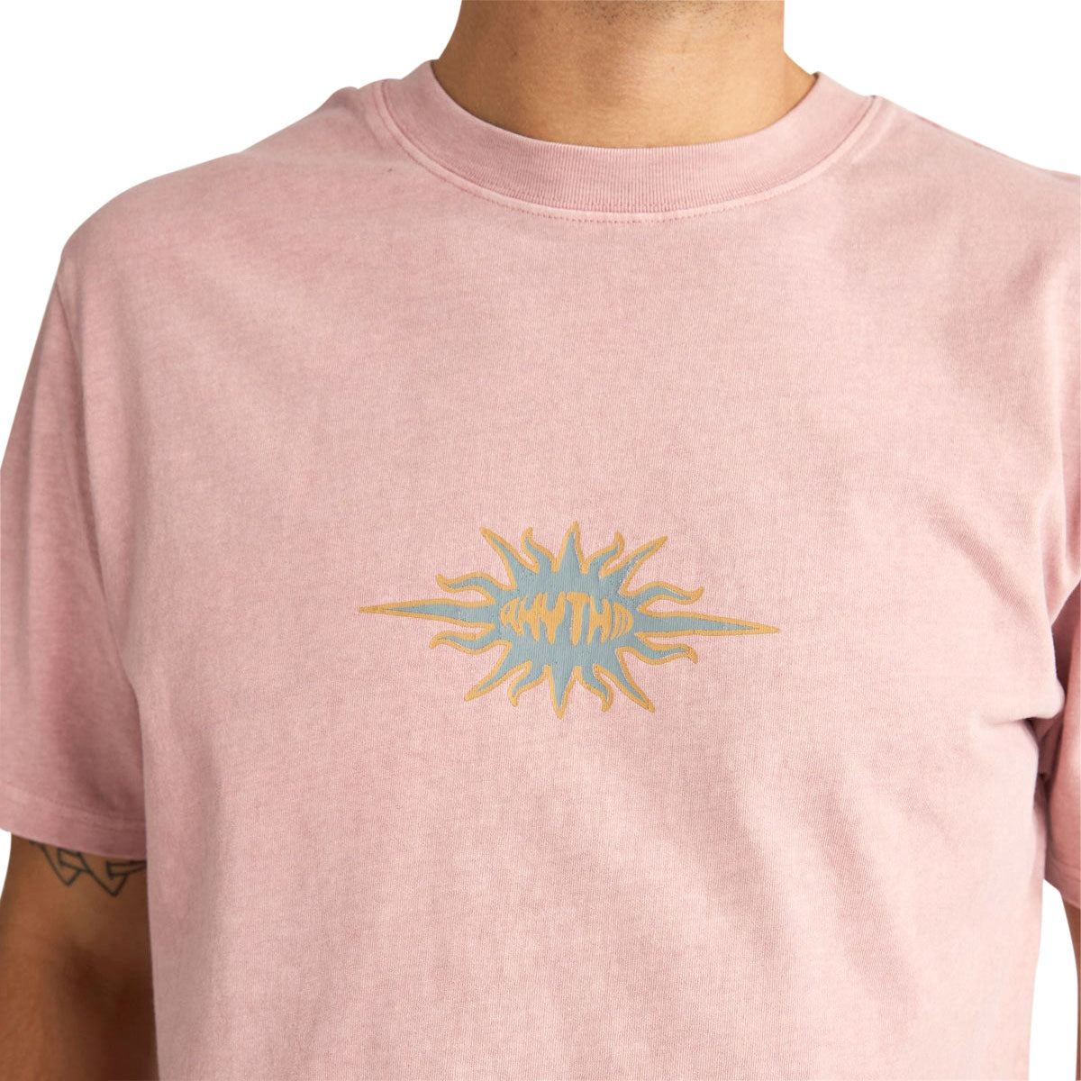 Rhythm Flame Printed Vintage T-Shirt - Mauve image 4