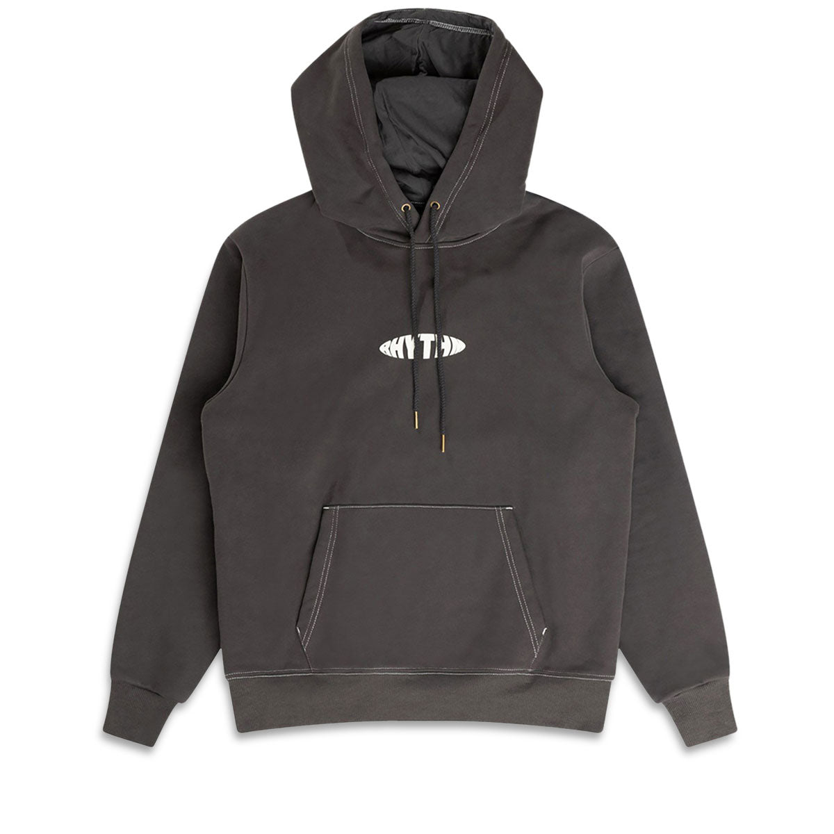 Rhythm Contrast Stitch Hoodie - Charcoal image 4