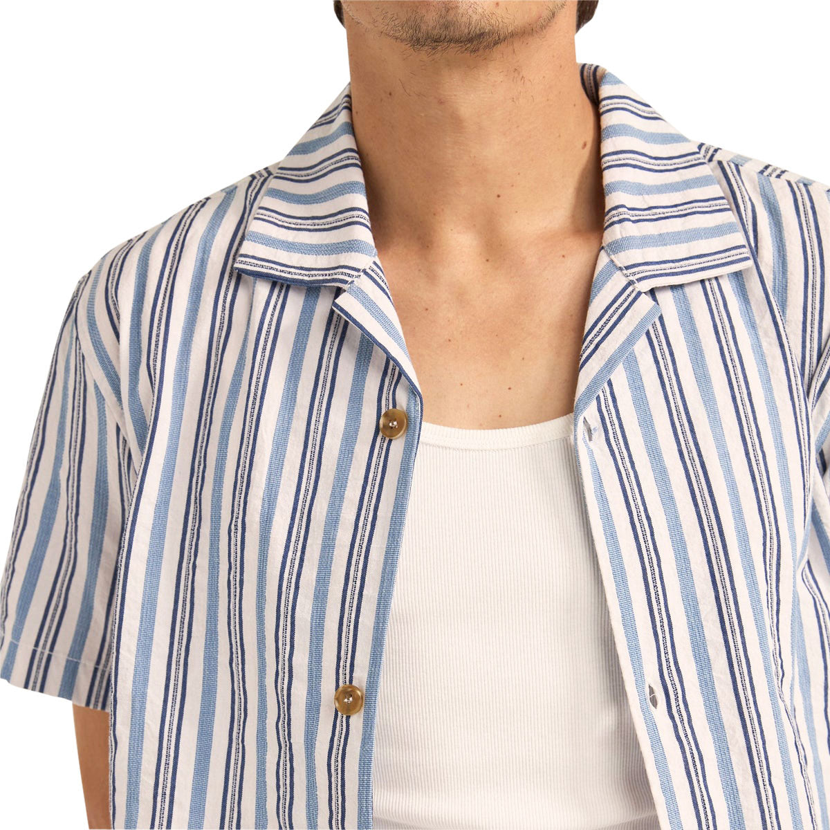 Rhythm Vacation Stripe Shirt - Blue image 3