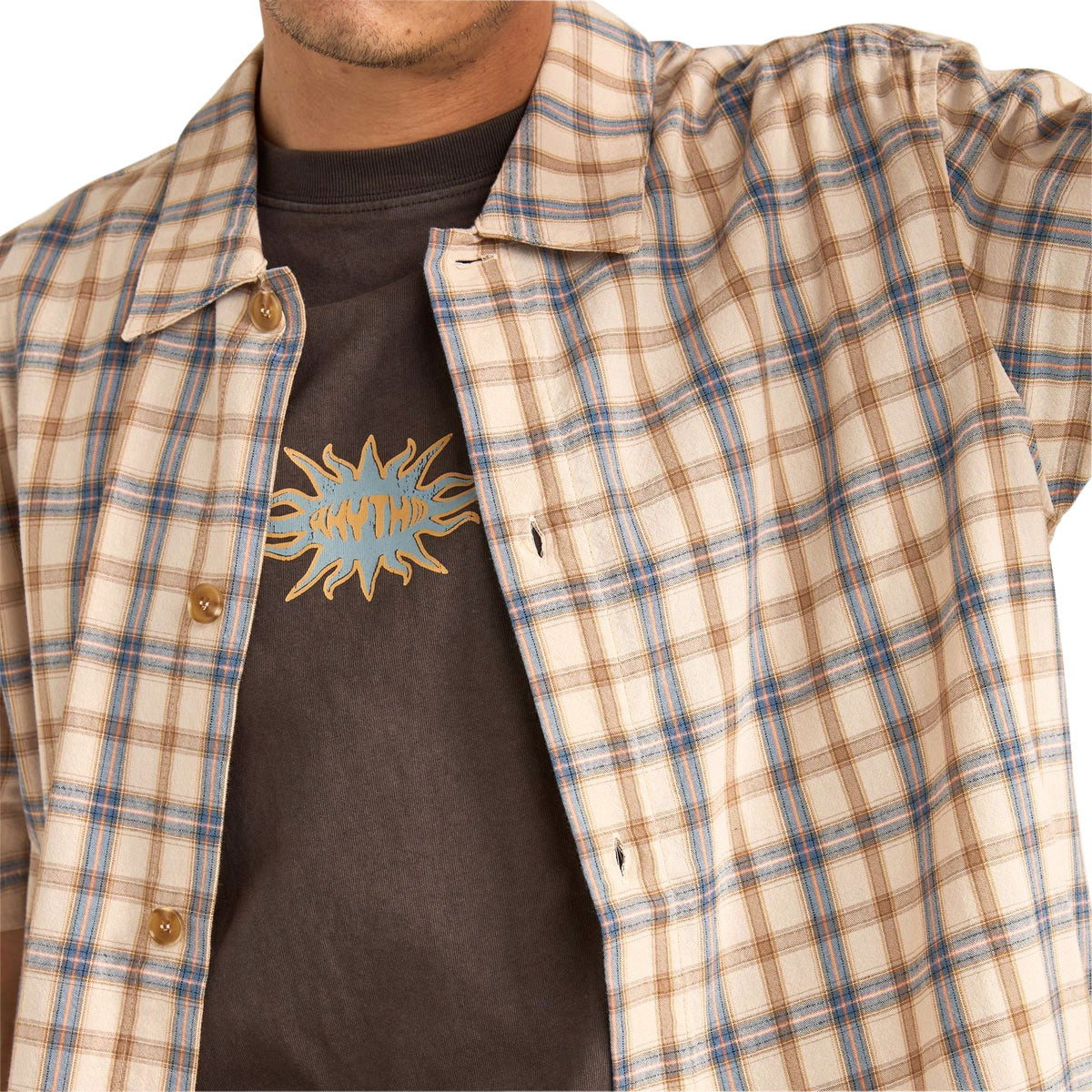 Rhythm Check Shirt - Natural image 3