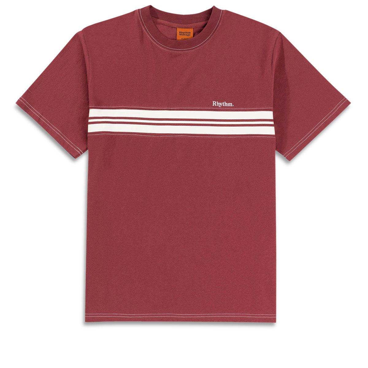 Rhythm Vintage Panel T-Shirt - Merlot image 1