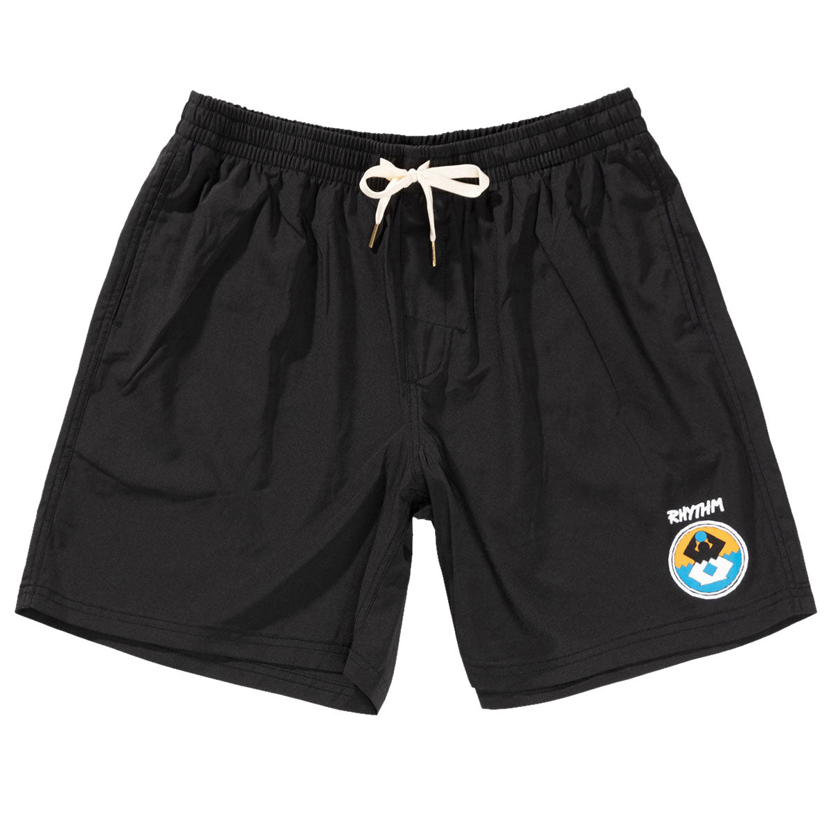 Rhythm Channel Beach Shorts - Black image 1
