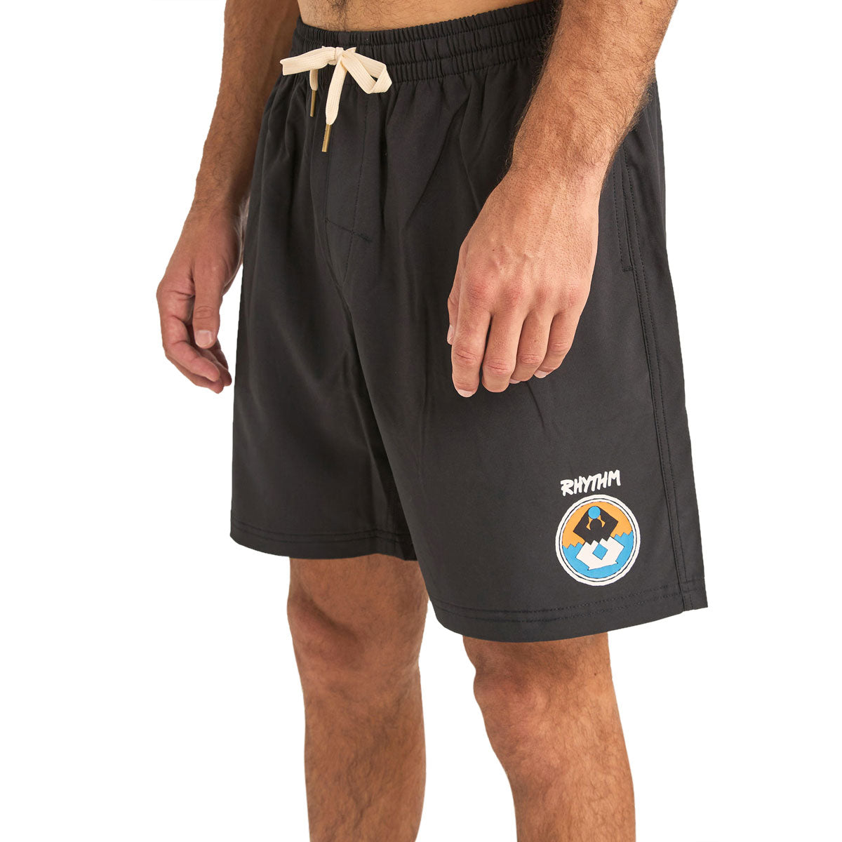 Rhythm Channel Beach Shorts - Black image 2