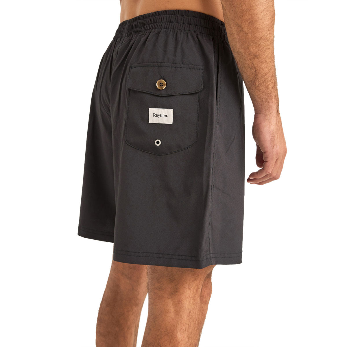Rhythm Channel Beach Shorts - Black image 3