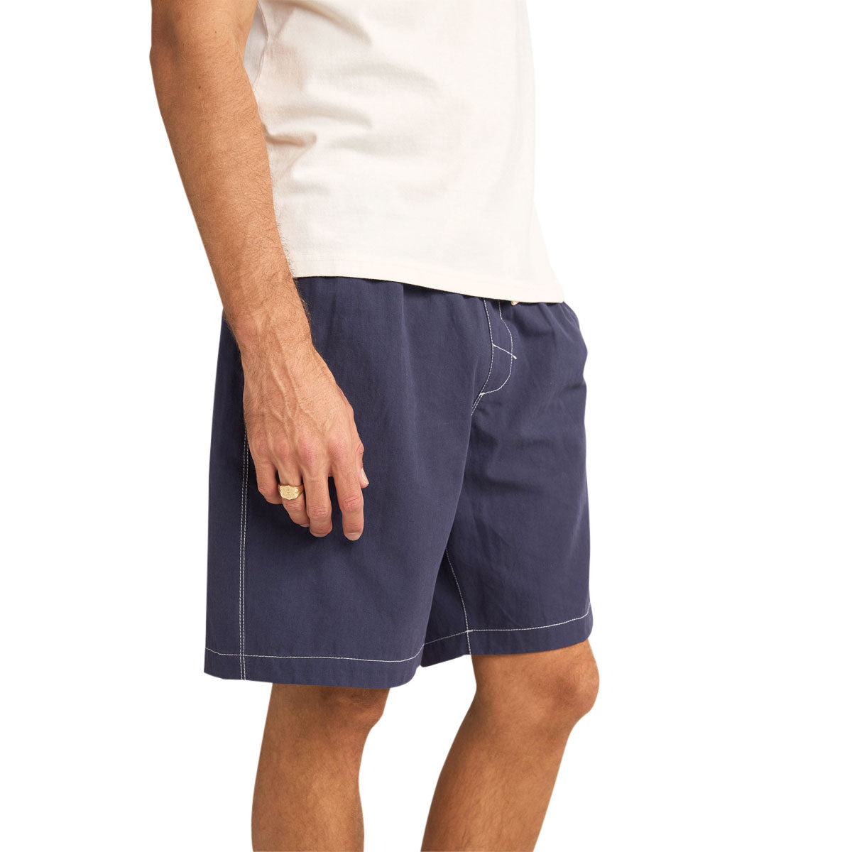 Rhythm Contrast Stitch Jam Shorts - Navy image 4