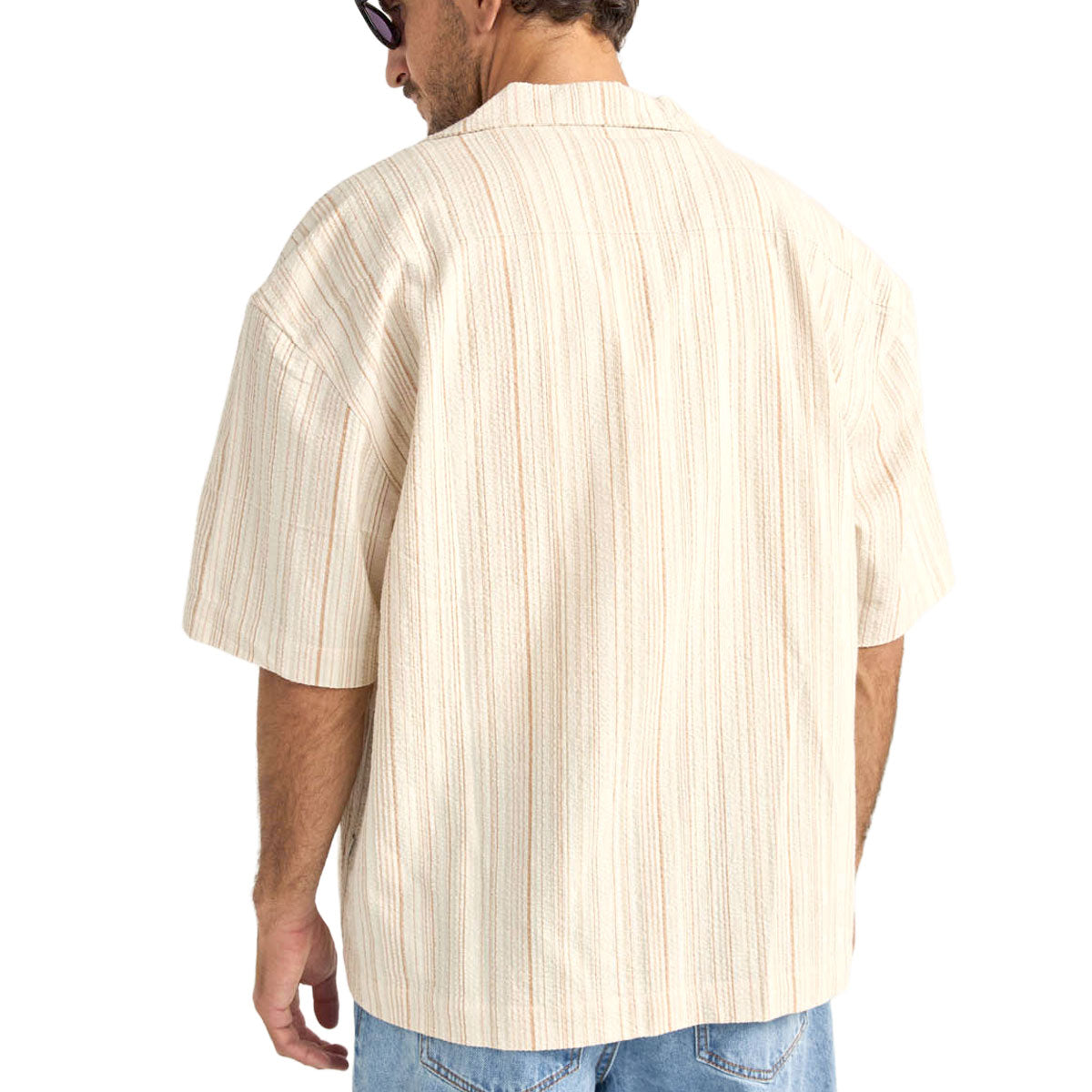 Rhythm Benny Relaxed Stripe Shirt - Cream image 2