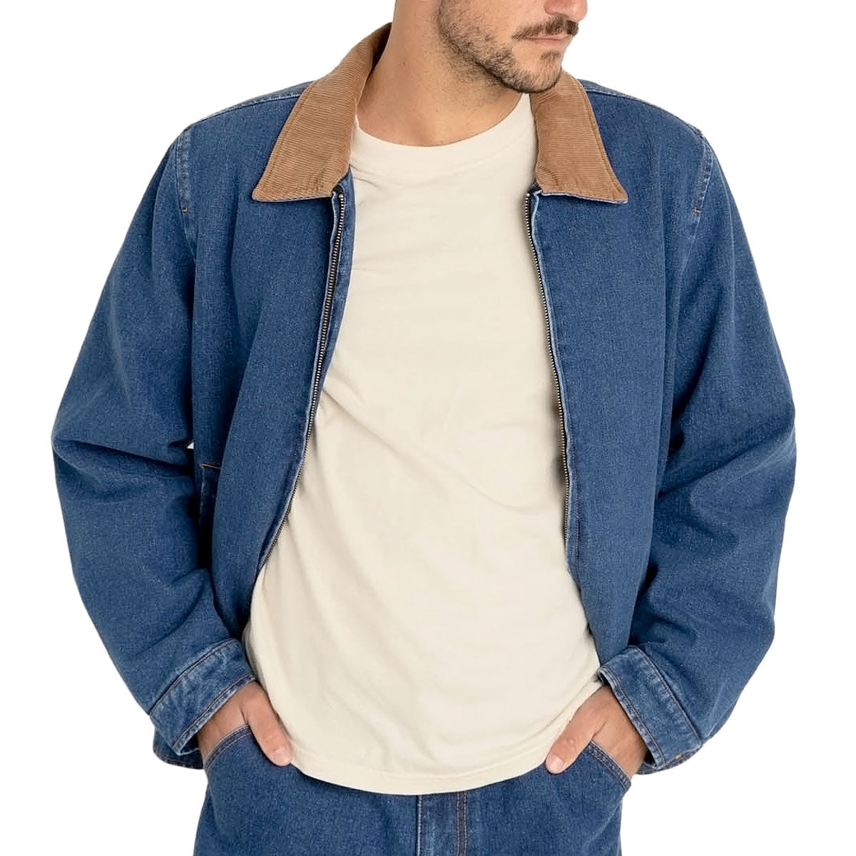 Rhythm Washed Denim James Jacket - Blue Wash image 2