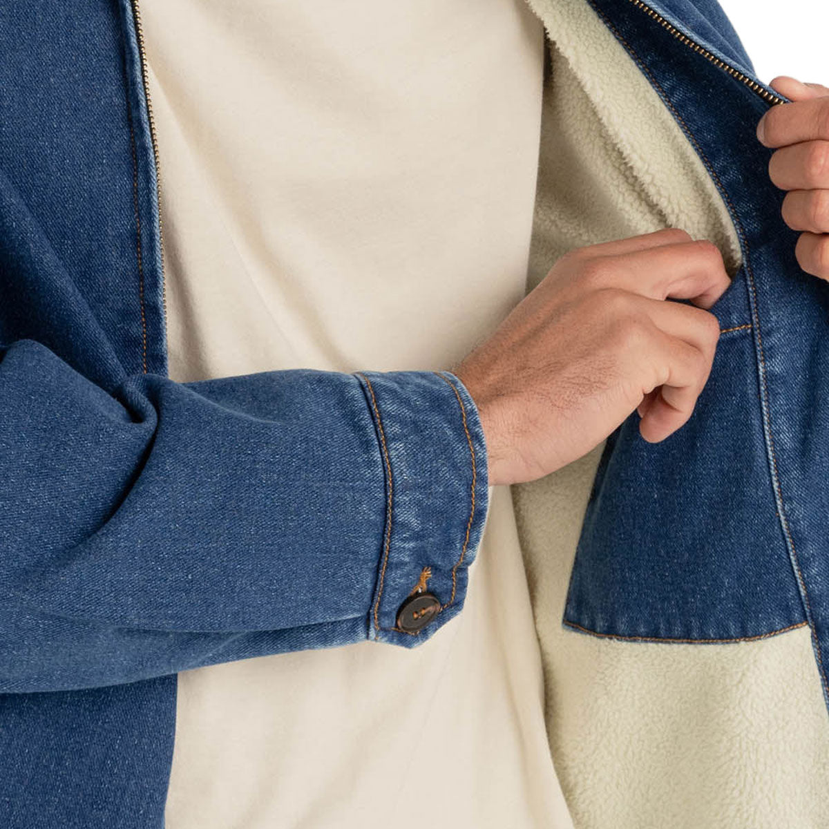 Rhythm Washed Denim James Jacket - Blue Wash image 4