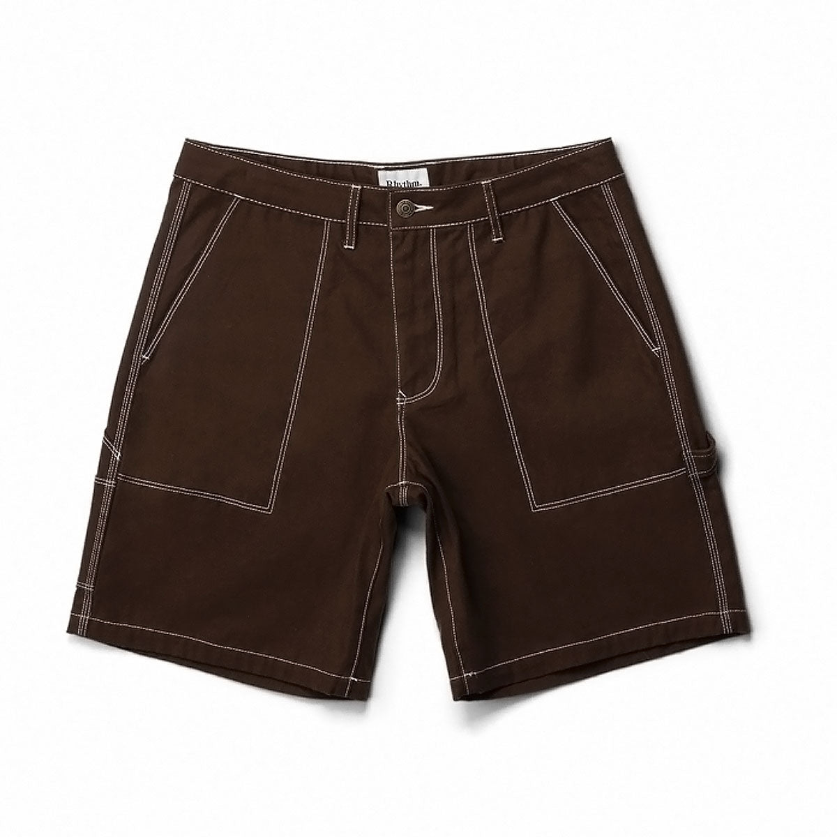 Rhythm Carpenter Canvas Shorts - Chocolate image 1