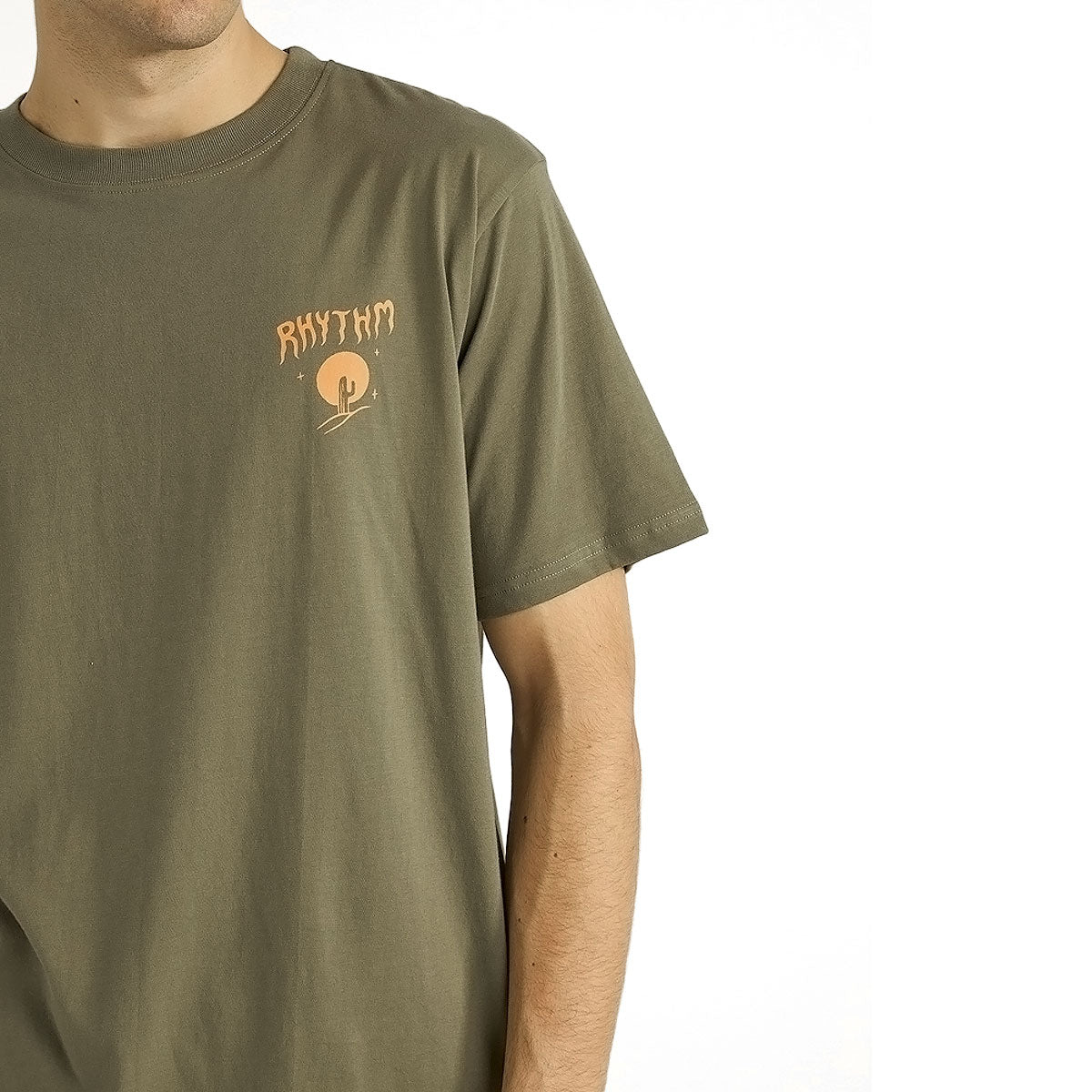 Rhythm Desert Locals T-Shirt - Military Olive image 3
