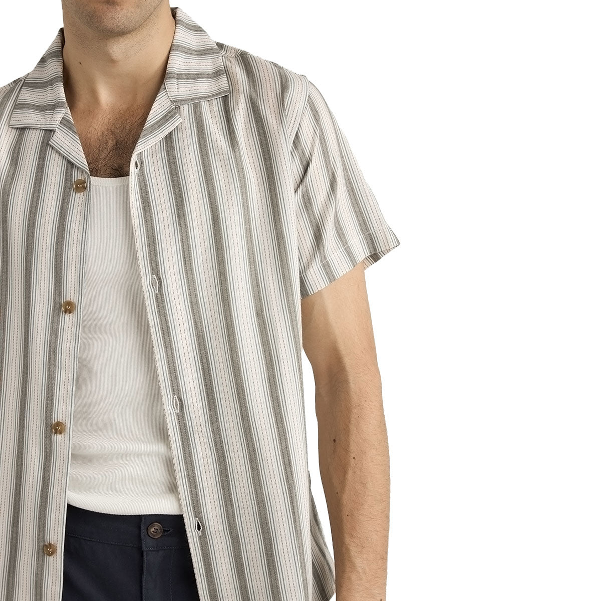 Rhythm Vacation Stripe Shirt - Fern image 2