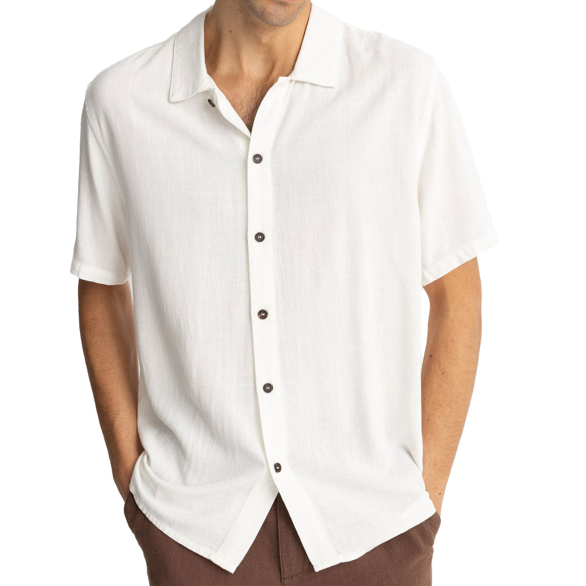 Rhythm Textured Linen Shirt - Natural image 1
