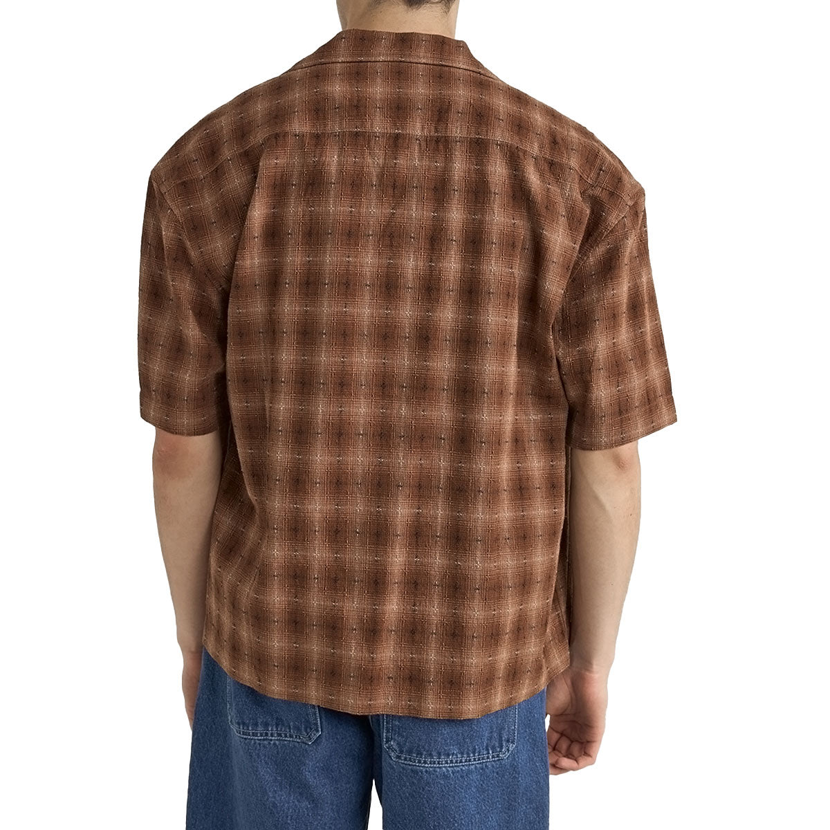 Rhythm Relaxed Shadow Check Shirt - Rust image 2