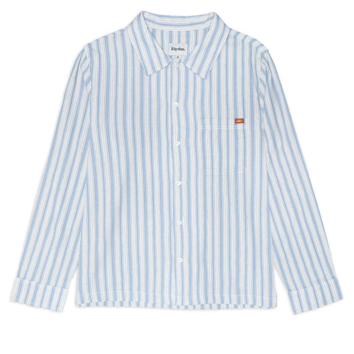Rhythm Striper Long Sleeve Shirt - Blue image 1