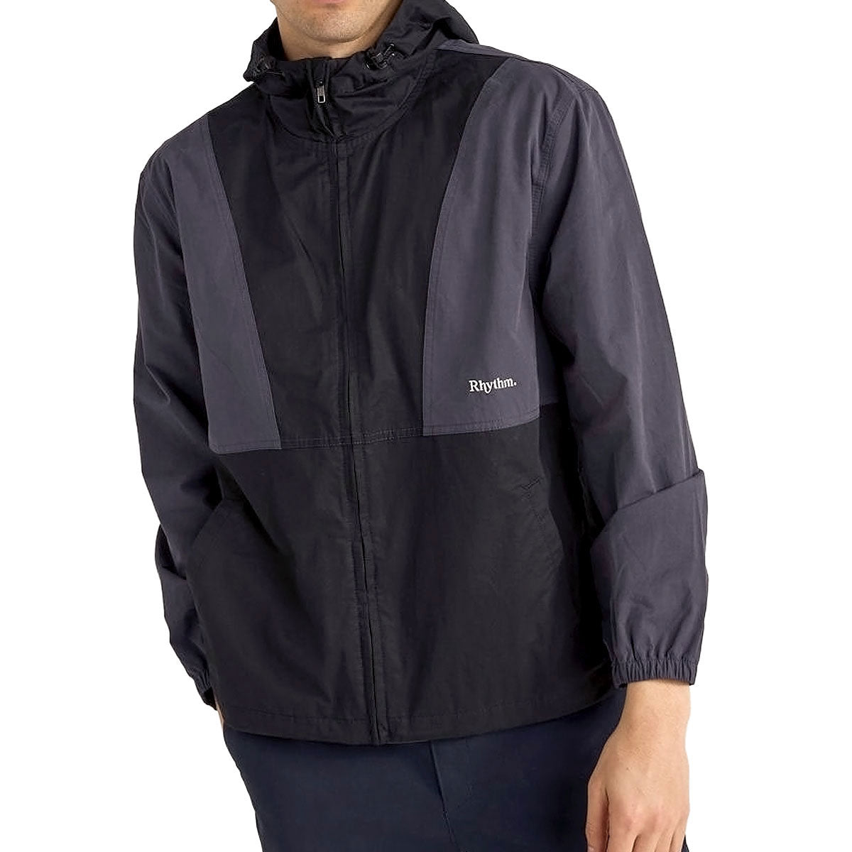 Rhythm Cascade Windbreaker Jacket - Black image 1