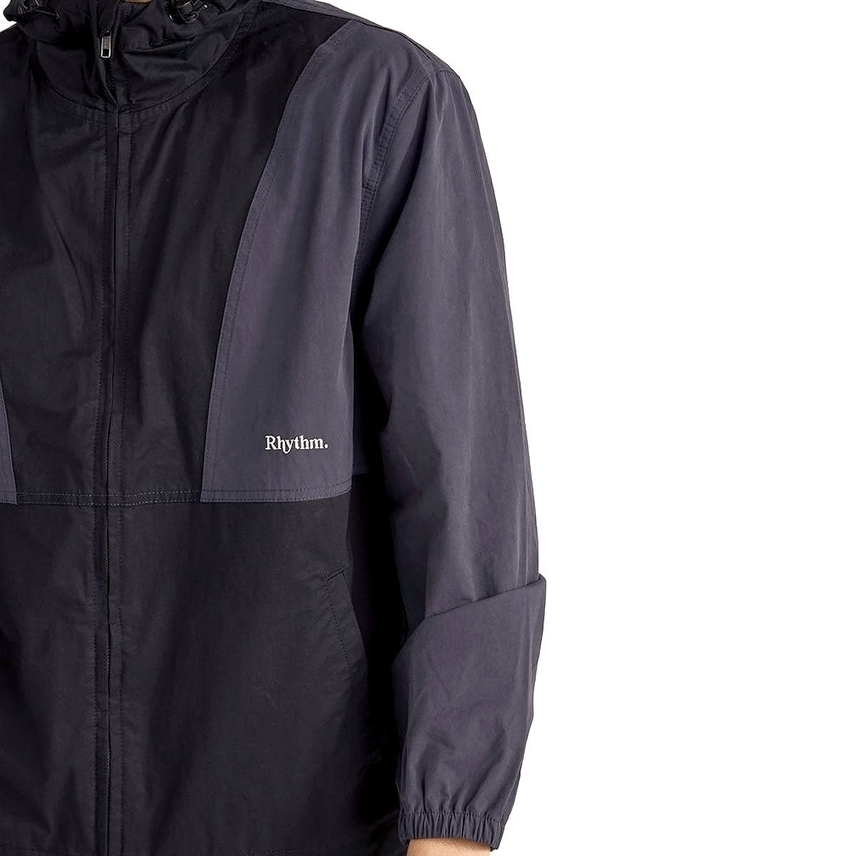 Rhythm Cascade Windbreaker Jacket - Black image 3