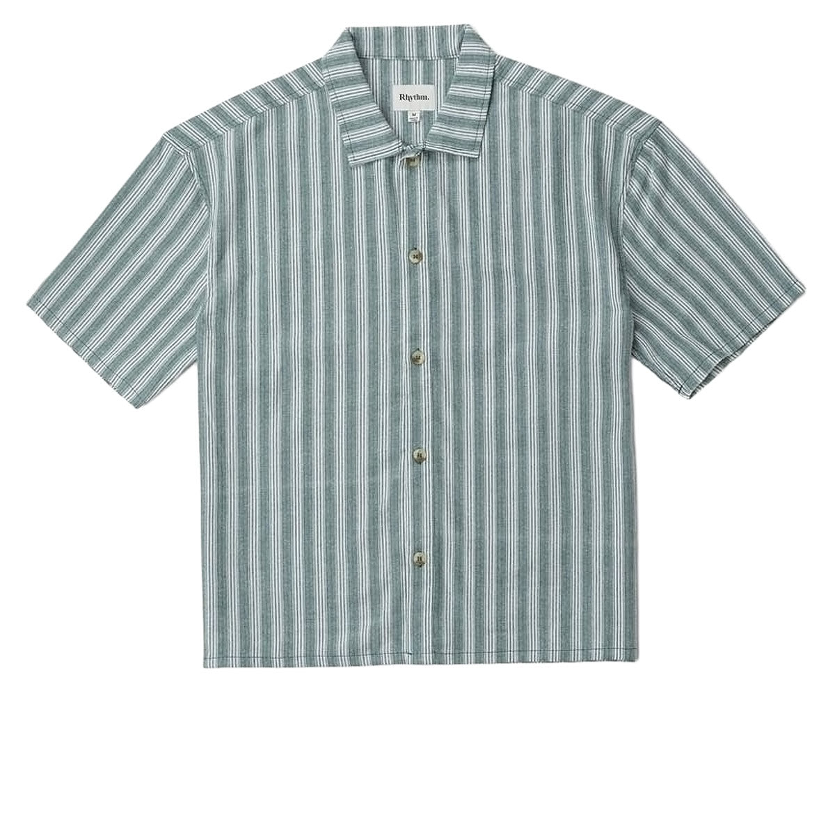 Rhythm Butcher Stripe Relaxed Shirt - Teal image 4