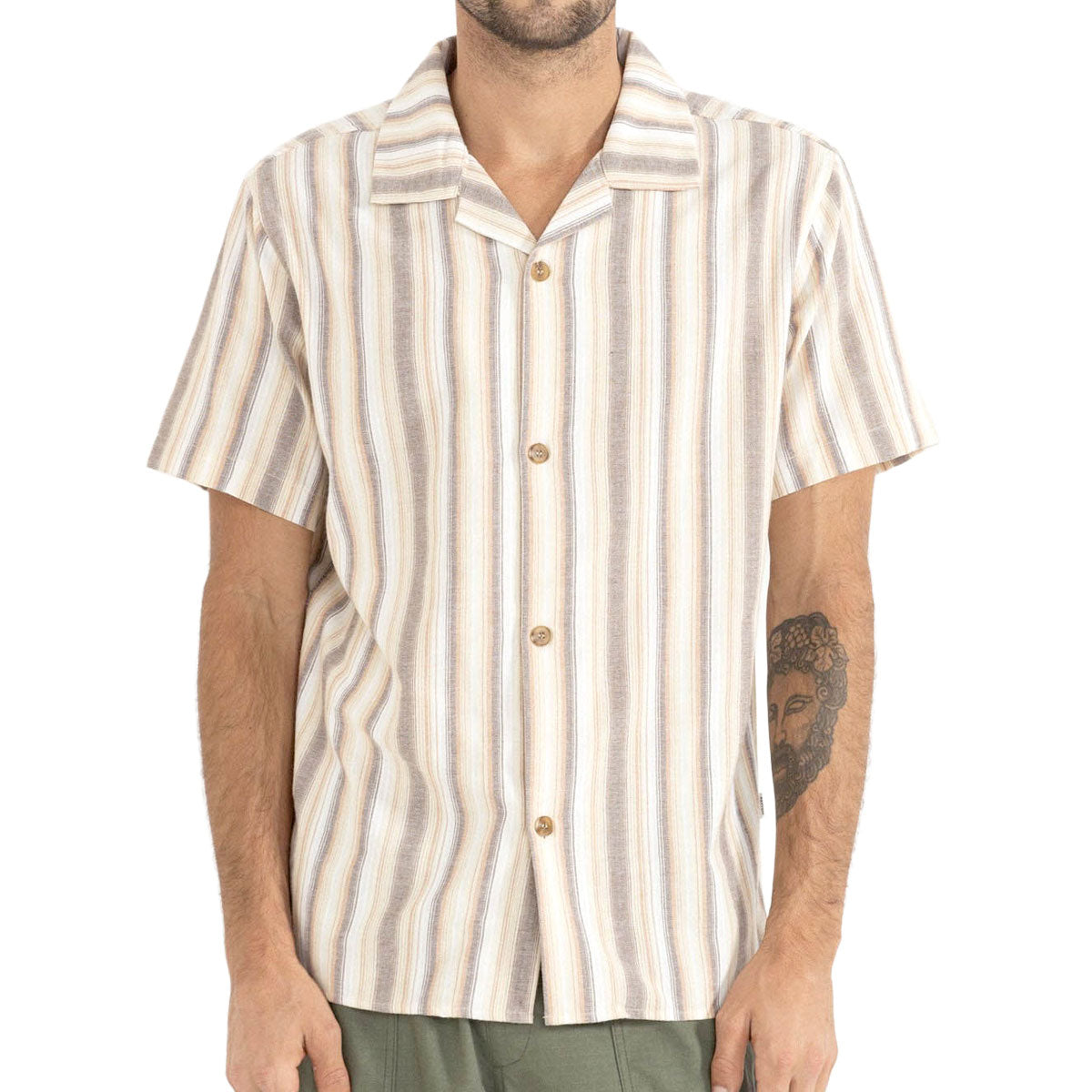 Rhythm Vacation Stripe Shirt - Tobacco image 1