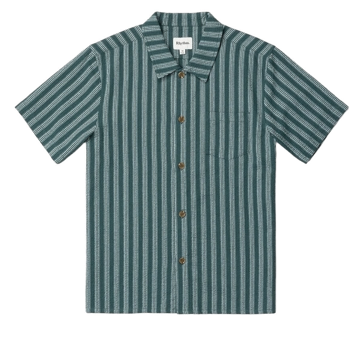Rhythm Eli Stripe Shirt - Teal image 4
