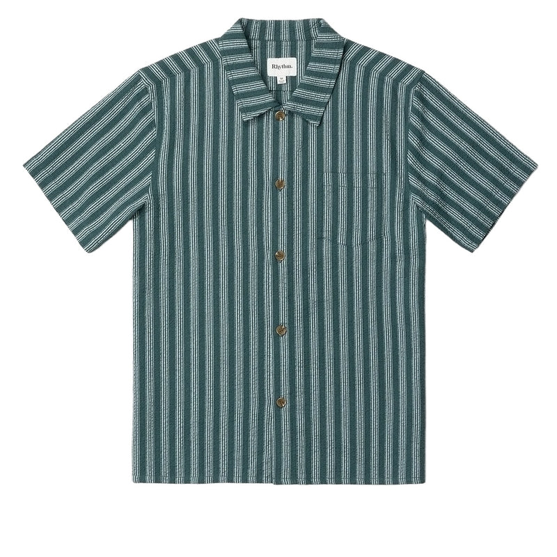 Rhythm Eli Stripe Shirt - Teal