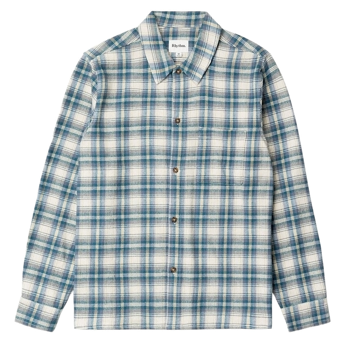 Rhythm Sur Long Sleeve Flannel Shirt - Natural image 4