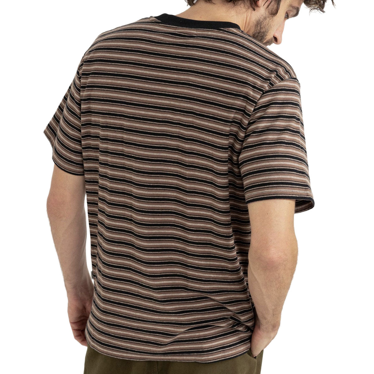 Rhythm Vintage Stripe T-Shirt - Latte image 3