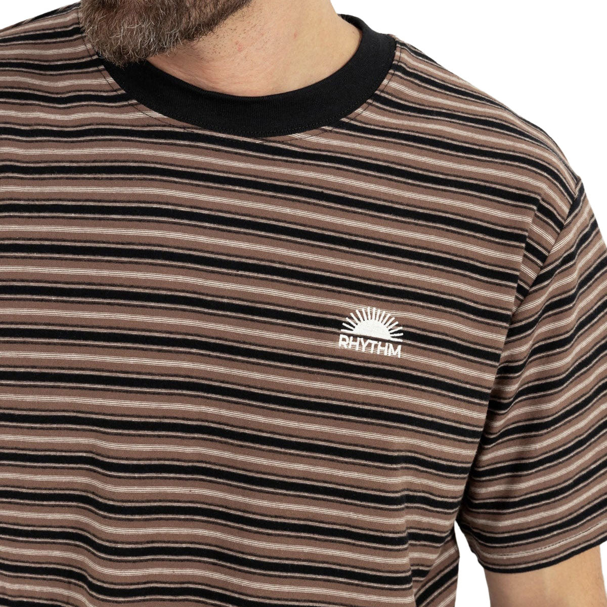 Rhythm Vintage Stripe T-Shirt - Latte image 4