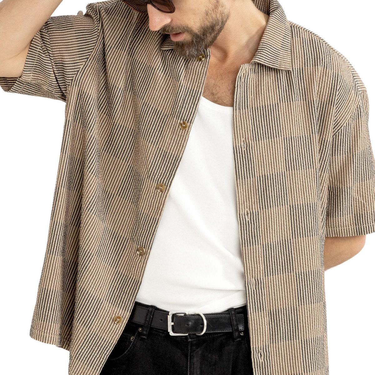 Rhythm Tanner Check Shirt - Tobacco image 2